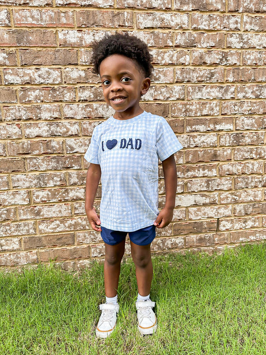 RTS - SUMMER 1 - FK I Heart Dad Boy Shortie Set