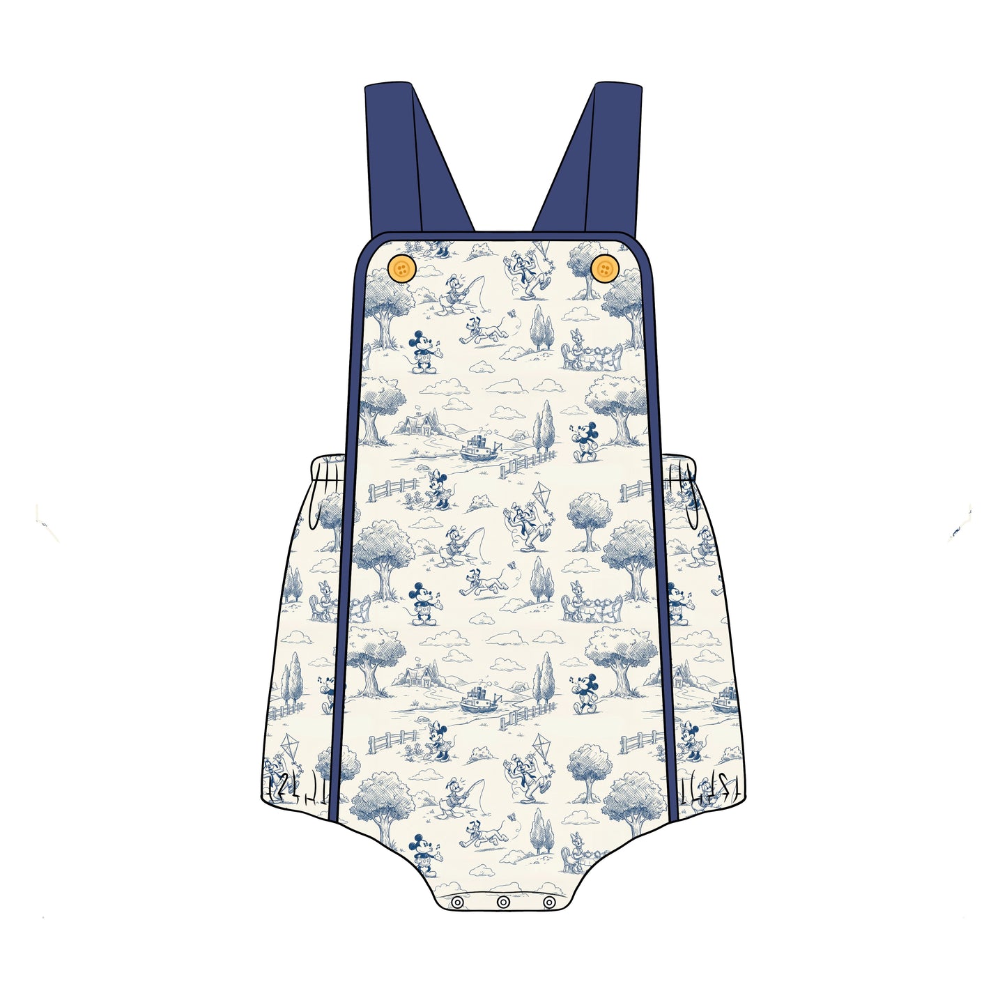 PREORDER 60: SPRING PT 1 - Mouse Toile Boy Sunsuit