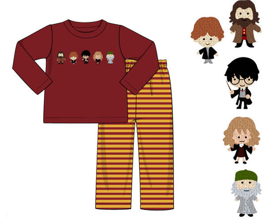 RTS - French Knot Wizards Boy Pant Set
