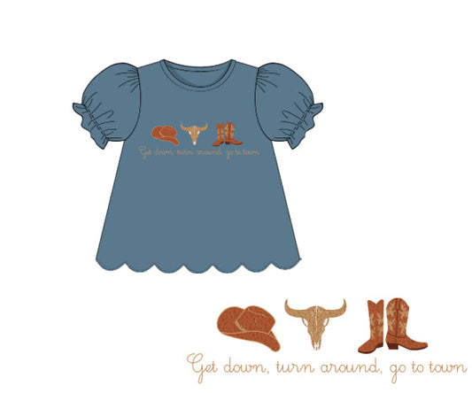 PREORDER 48: SUMMER 1 - Summer 1 Shirt Only - Get Down, Turn Around, Go To Town Girl Shirt