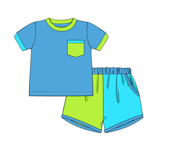 PREORDER 62: SUMMER PT 1 - Neon Lily Boy Shortie Set