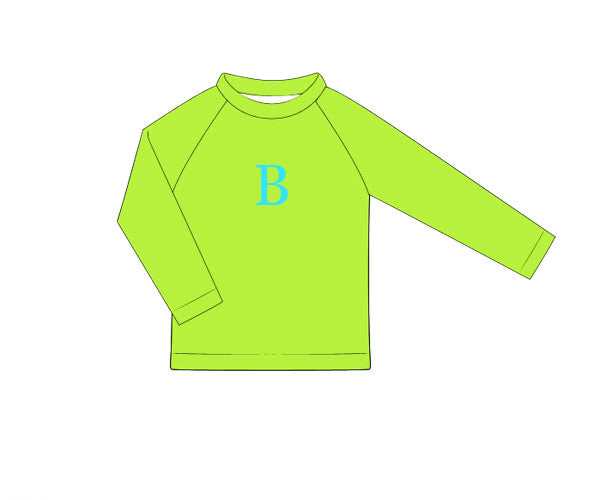 PREORDER 62: SUMMER PT 1 - Neon Lily Boy Rashguard Top
