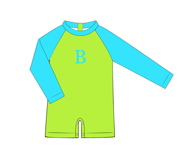 PREORDER 62: SUMMER PT 1 - Neon Lily Swim Boy 1pc Rashguard