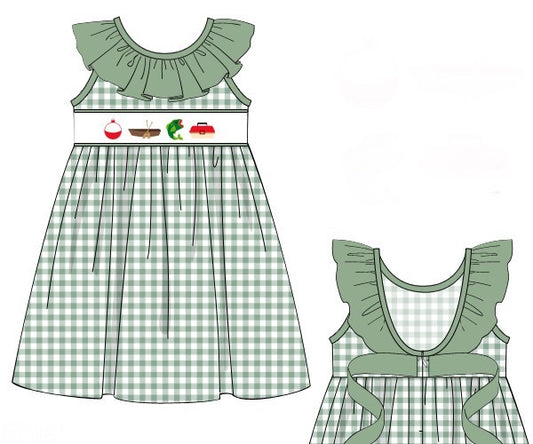 PREORDER 45: RERUNS - Gone Fishin’ Girl Dress