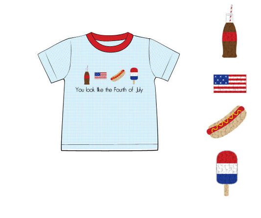 PREORDER 62: SUMMER PT 1 - Shirt Only - FK You Look Like the Fourth of July Boy Shirt