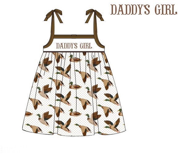 PREORDER 48: SUMMER 1 - Mallard Name Smocks Girl Dress