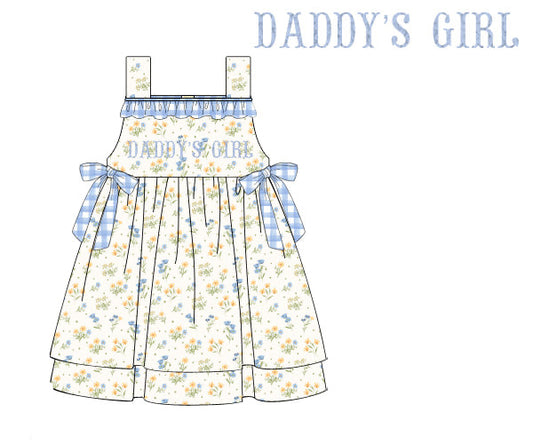 PREORDER 62: SUMMER PT 1 - Father’s Day Blooms Girl Dress
