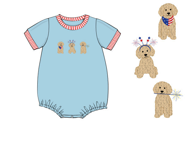 PREORDER 62: SUMMER PT 1 - Firecracker Puppies Boy Bubble