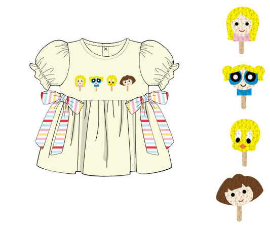 PREORDER 62: SUMMER PT 1 - Shirt Only - FK Character Popsicles Girl Shirt