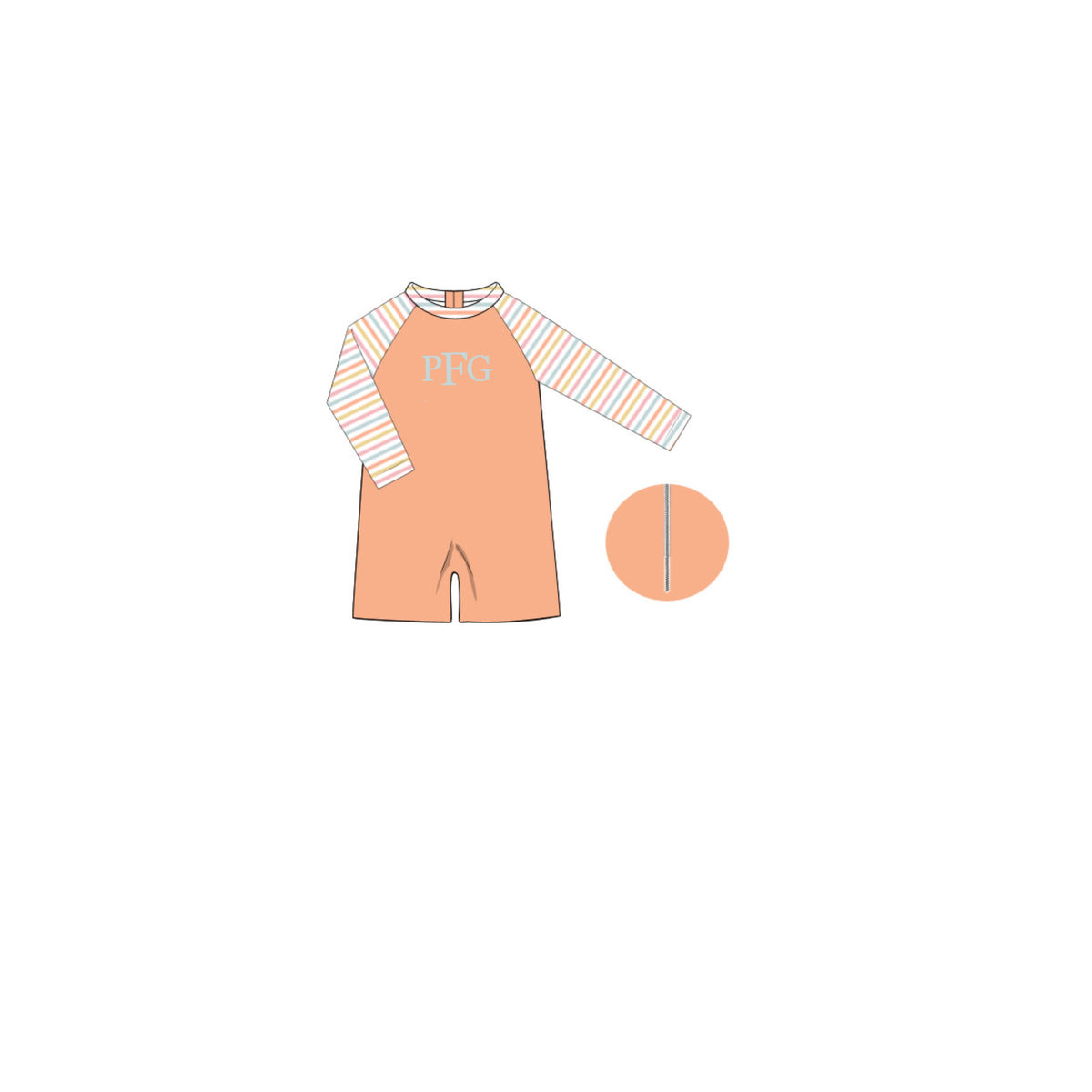 PREORDER 61: SPRING 2 - Orange Blossoms Boy 1pc Rashguard