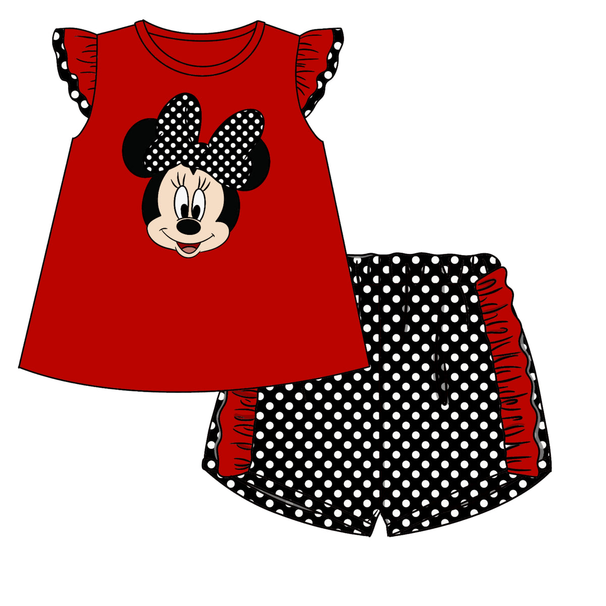 PREORDER 61: SPRING 2 - Clubhouse Crew - Girl Mouse Shortie Set