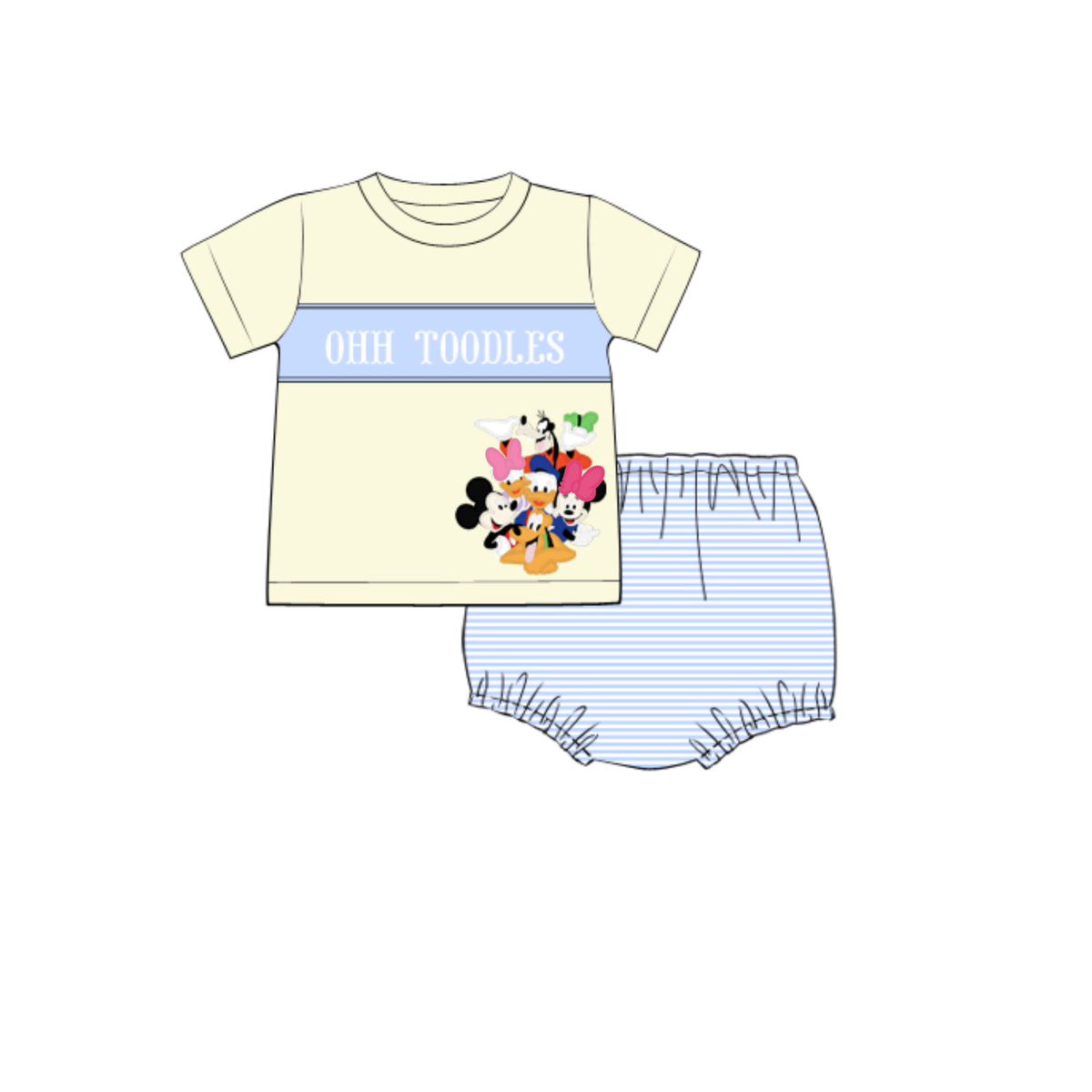 PREORDER 61: SPRING 2 - Ohh Toodles Boy Diaper Set