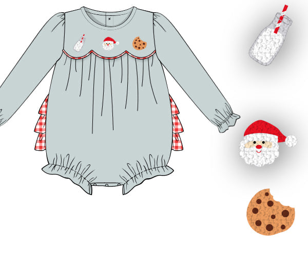 PREORDER 56: CHRISTMAS 2 - Santa’s Milk & Cookies Girl Bubble