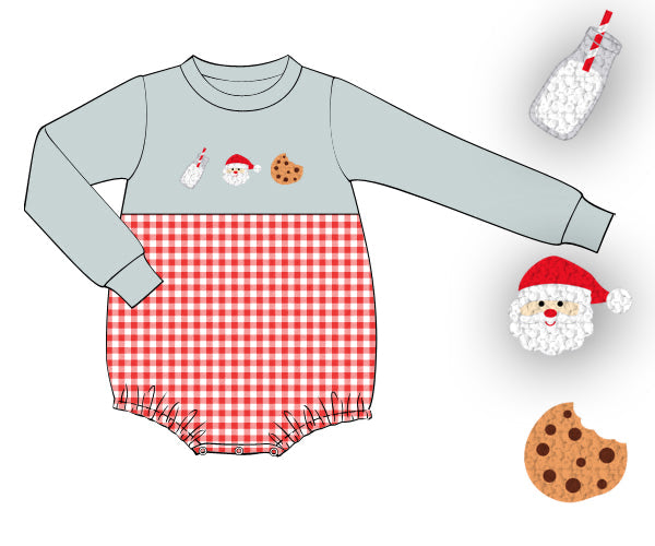 RTS - Santa’s Milk & Cookies Boy Bubble