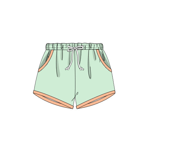 RTS -SPRING 2 - Spring Poppies Boy Shortie Trunks