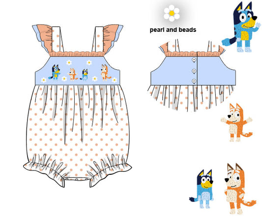 PREORDER 62: SUMMER PT 1 - Blue Dog Pals Girl Bubble
