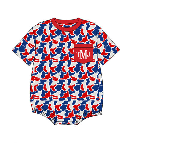 PREORDER 62: SUMMER PT 1 - Boys Only - Patriotic Camo Boy Bubble