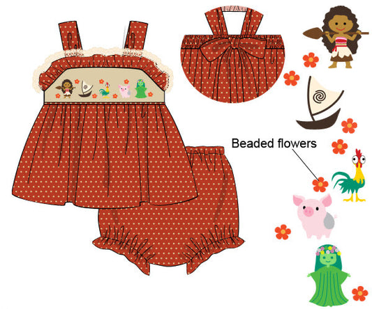 PREORDER 62: SUMMER PT 1 - Smocked Wayfinder Girl Diaper Set