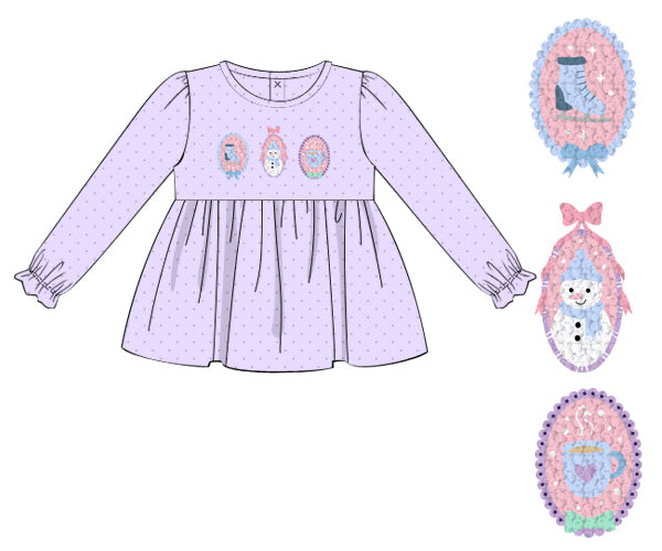 PREORDER 57: WINTER - Winter Shirt Only - Girly Winter Portraits Girl Shirt