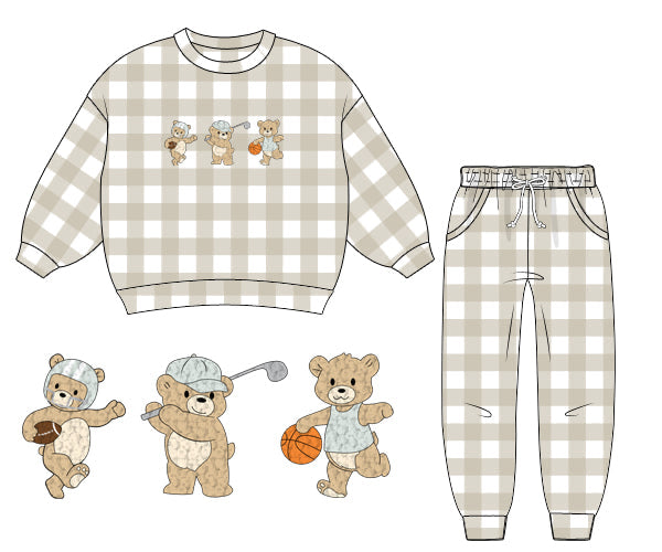 PREORDER 57: WINTER - Winter Boys Only - Varsity Bears Boy Jogger Set