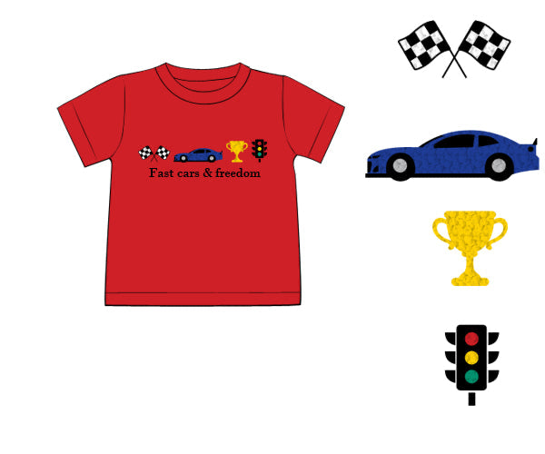 PREORDER 48: SUMMER 1 - Summer 1 Shirt Only - Fast Cars & Freedom Boy Shirt