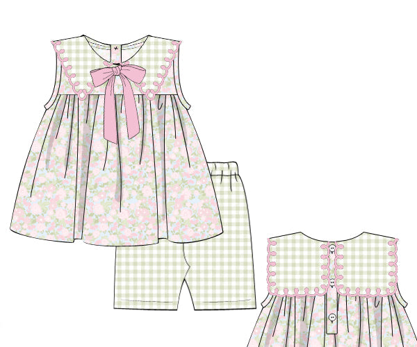 PREORDER 63: SUMMER PT 2 - Girls Only - Anna Claire’s Petals Girl Short Set