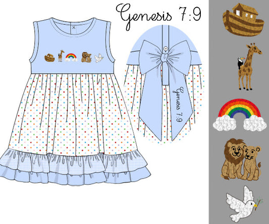 PREORDER 63: SUMMER PT 2 - Noah’s Ark Girl Dress