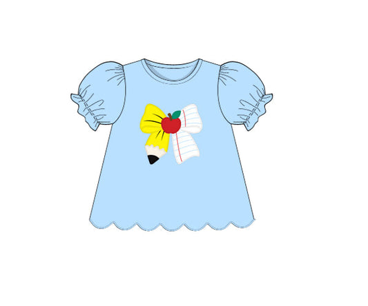 PREORDER 63: SUMMER PT 2 - Shirt Only - School Day Bow Girl Shirt