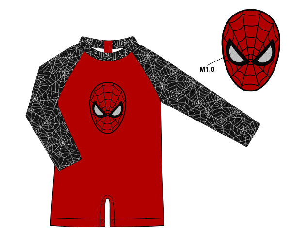 PREORDER 63: SUMMER PT 2 - Boys Only - Web Slinger Boy 1pc Rashguard