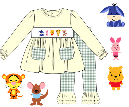 PREORDER 45: RERUNS - 100 Aker Wood Girl Pant Set