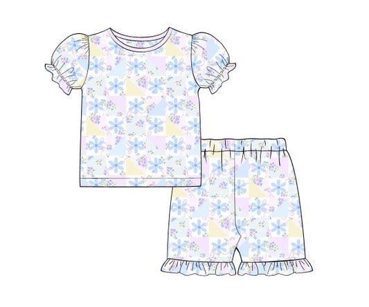 PREORDER 63: SUMMER PT 2 - Girls Only - Lilac Patchwork Girl 2pc Loungewear