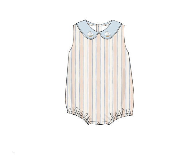 PREORDER 60: SPRING PT 1 - Blue Sailboats Boy Bubble