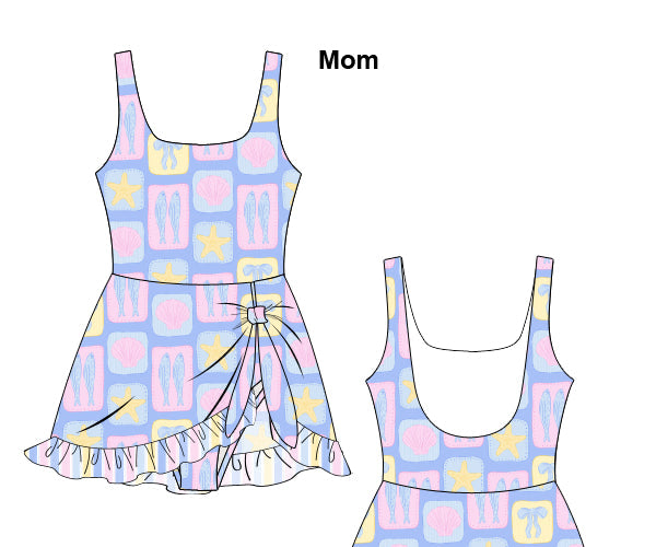 PREORDER 60: SPRING PT 1 - Pastel Paradise Mom Swim