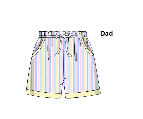 PREORDER 60: SPRING PT 1 - Pastel Paradise Dad Trunks