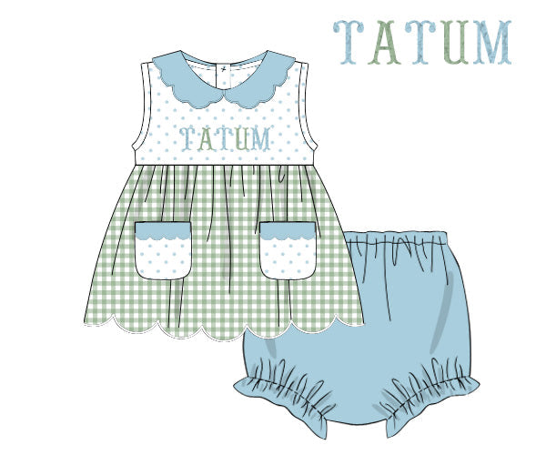 PREORDER 60: SPRING PT 1 - Spring FK Names Girl Diaper Set