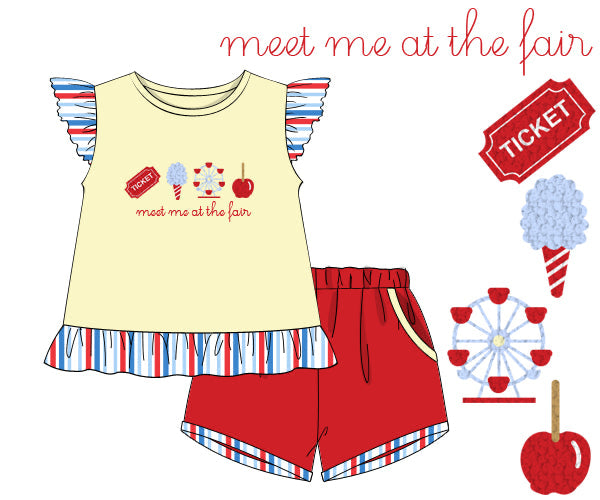 PREORDER 63: SUMMER PT 2 - Meet Me At The Fair Girl Shortie Set