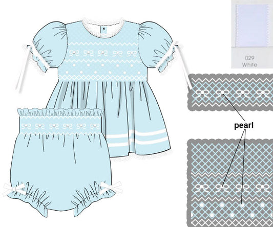PREORDER 60: SPRING PT 1 - Timeless in Blue Girl Diaper Set