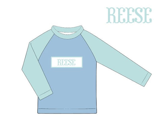 RTS - Coral Reef Swim Boy Rashguard Top “BEACH BUM”
