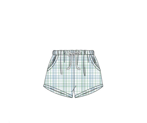 PREORDER 60: SPRING PT 1 - Garden Party Boy Shortie Trunks