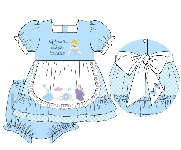 PREORDER 60: SPRING PT 1 - Spring 1 Girls Only - A Dream is a Wish Girl Diaper Set