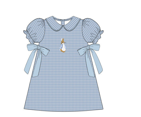 PREORDER 60: SPRING PT 1 - Embroidered Peter Rabbit Girl Dress