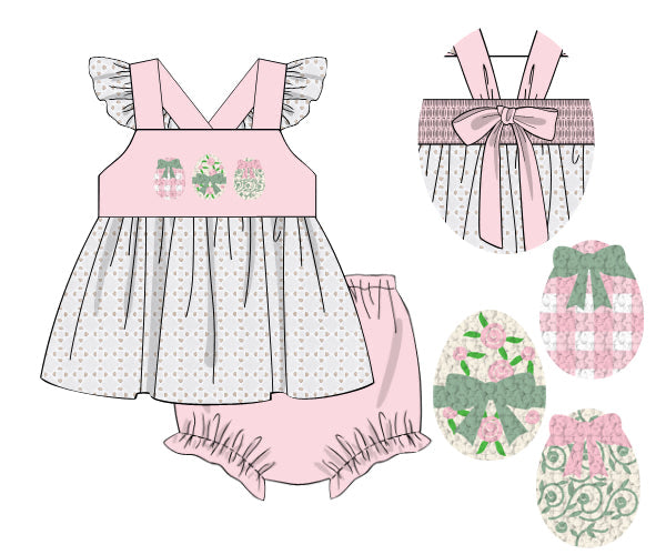 PREORDER 60: SPRING PT 1 - Spring 1 Girls Only - Love Shack Eggs Girl Diaper Set