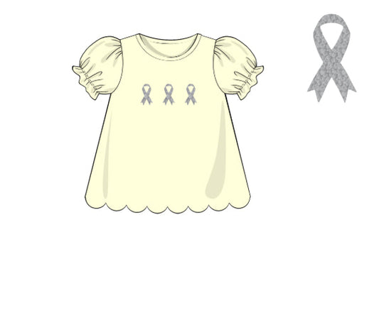 PREORDER 48: SUMMER 1 - Summer 1 Shirt Only - Brain Cancer Awareness Girl Shirt