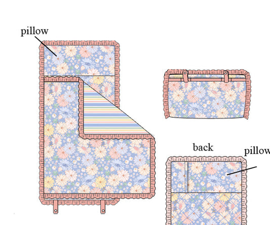 PREORDER 63: SUMMER PT 2 - Harley’s Floral Luggage Nap Mat