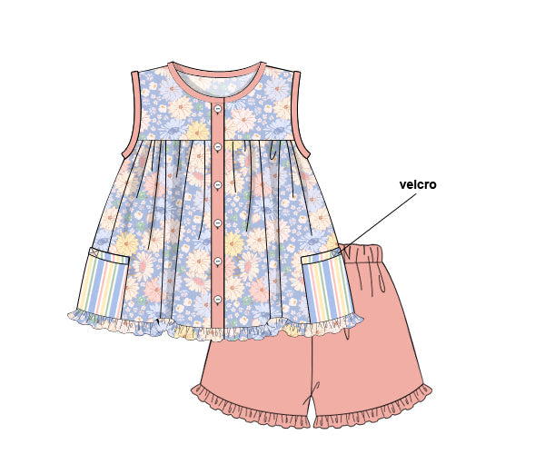 PREORDER 63: SUMMER PT 2 - Harley’s Floral Girl Short Set