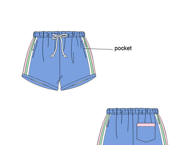 PREORDER 60: SPRING PT 1 - Butterfly Bliss Boy Shortie Trunks