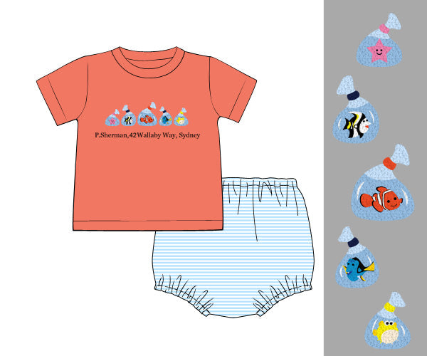 PREORDER 60: SPRING PT 1 - Wallaby Way Boy Diaper Set