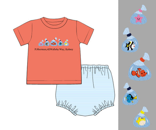PREORDER 60: SPRING PT 1 - Wallaby Way Boy Diaper Set