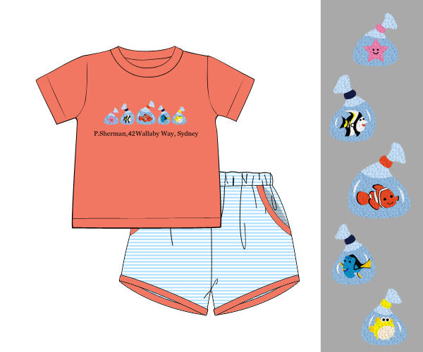 PREORDER 60: SPRING PT 1 - Wallaby Way Boy Shortie Set