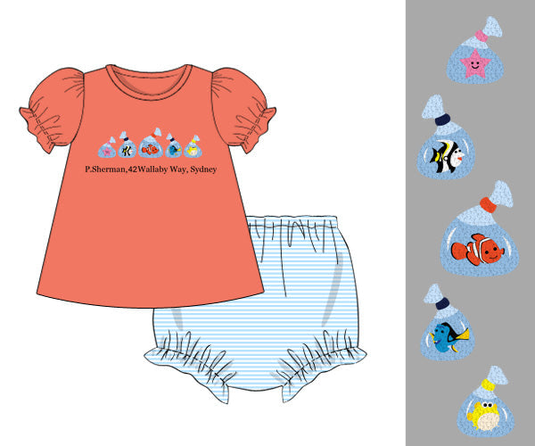 PREORDER 60: SPRING PT 1 - Wallaby Way Girl Diaper Set